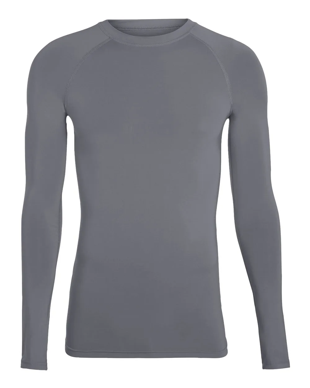 Augusta Sportswear 2605 Youth Hyperform Compression Long Sleeve Shirt — blank garment, front view