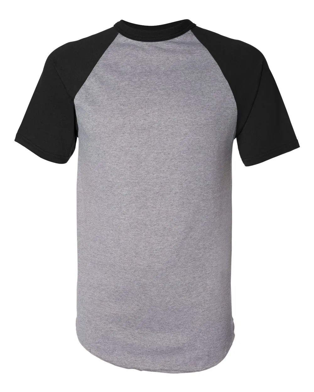 Augusta Sportswear 423 Unisex Raglan Baseball Jersey — blank t-shirt, front view