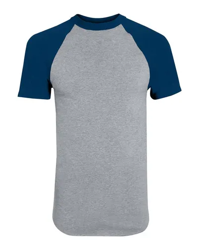 Augusta Sportswear 424 Youth Raglan Baseball Jersey — blank t-shirt, front view