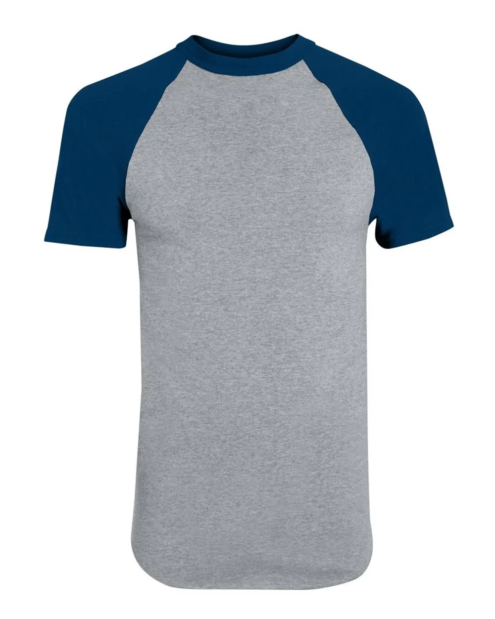 Augusta Sportswear 424 Youth Raglan Baseball Jersey — blank t-shirt, front view