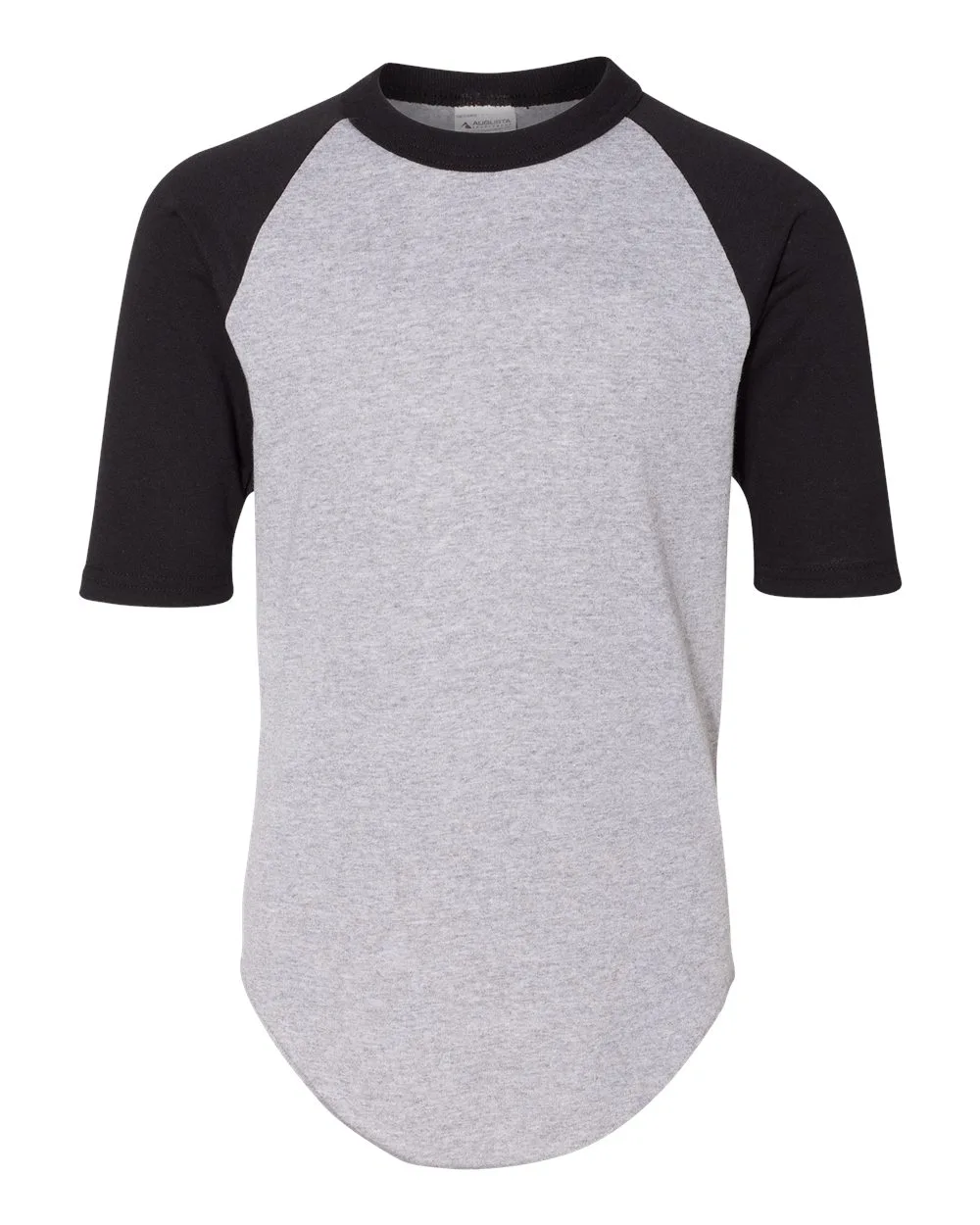 Augusta Sportswear 4421 Youth Three-Quarter Sleeve Baseball Jersey — blank t-shirt, front view