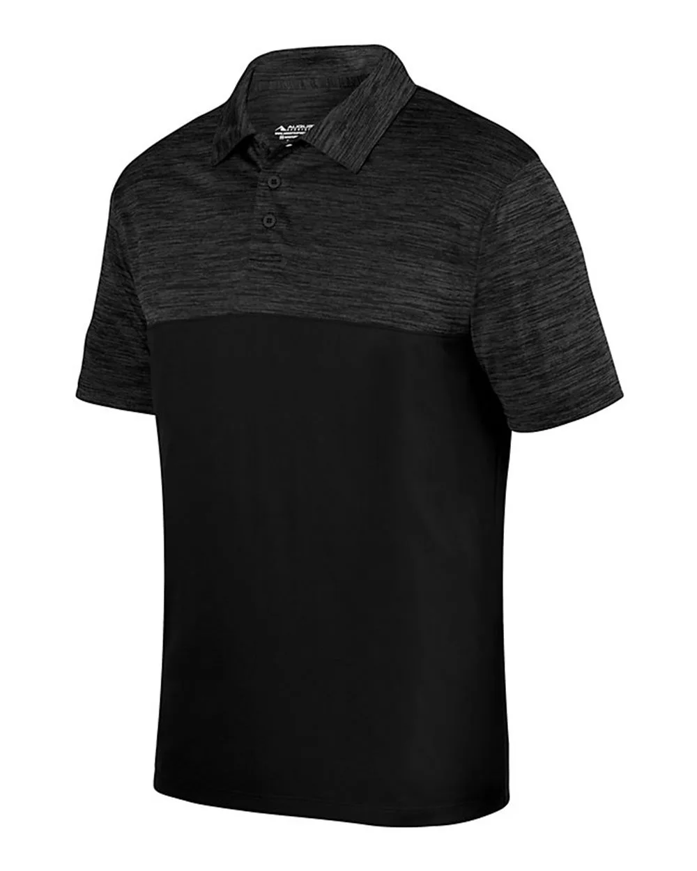 Augusta Sportswear 5412 Unisex Shadow Tonal Heather Polo — blank polo, front view
