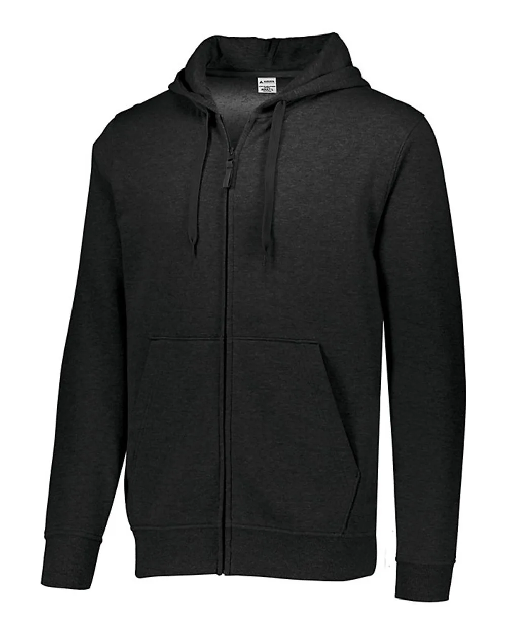 Augusta Sportswear 5418 Men's 60/40 Fleece Full-Zip Hooded Sweatshirt — blank hooded sweatshirt, front view