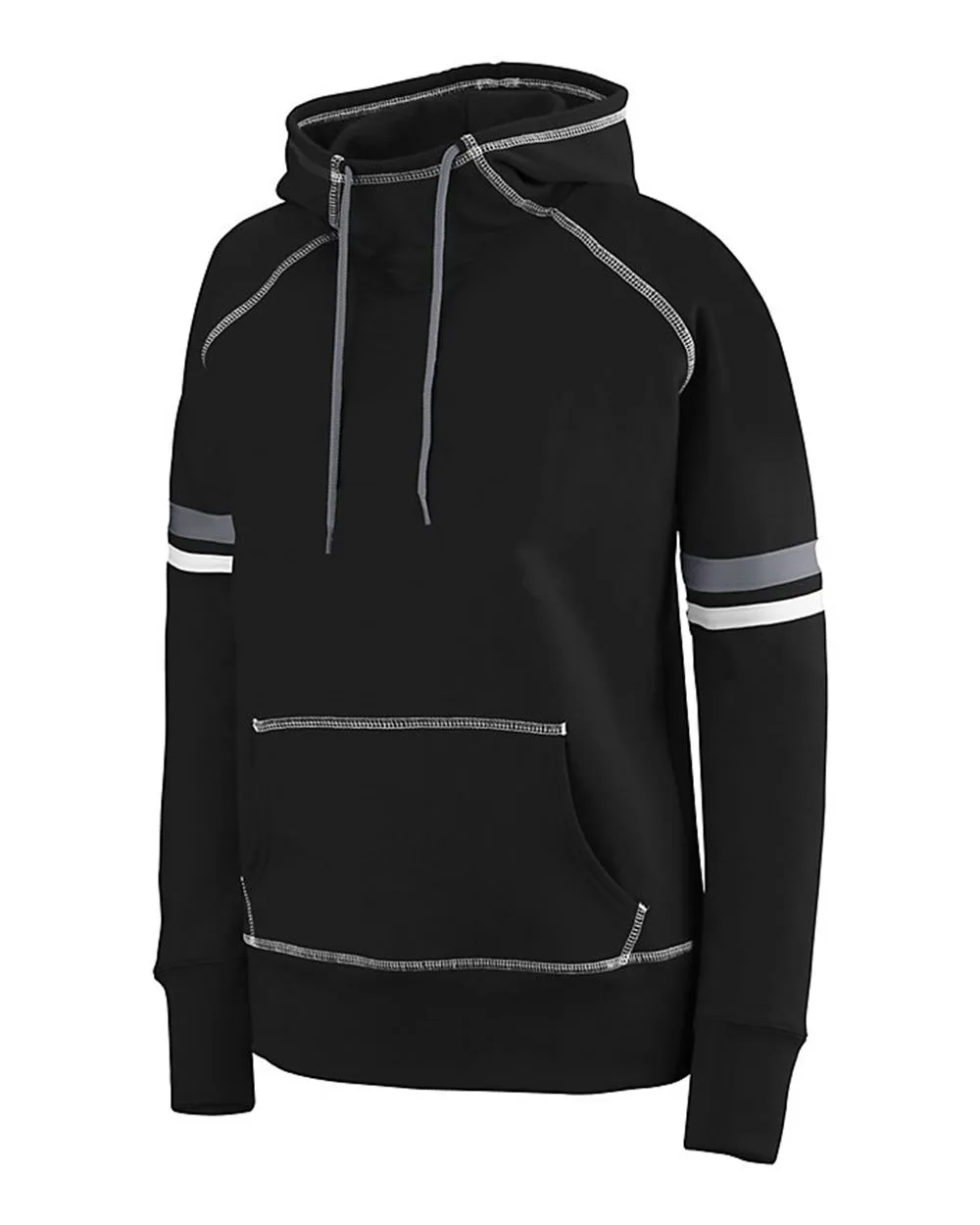 Augusta Sportswear 5440 Women's Spry Hooded Sweatshirt — blank hooded sweatshirt, front view