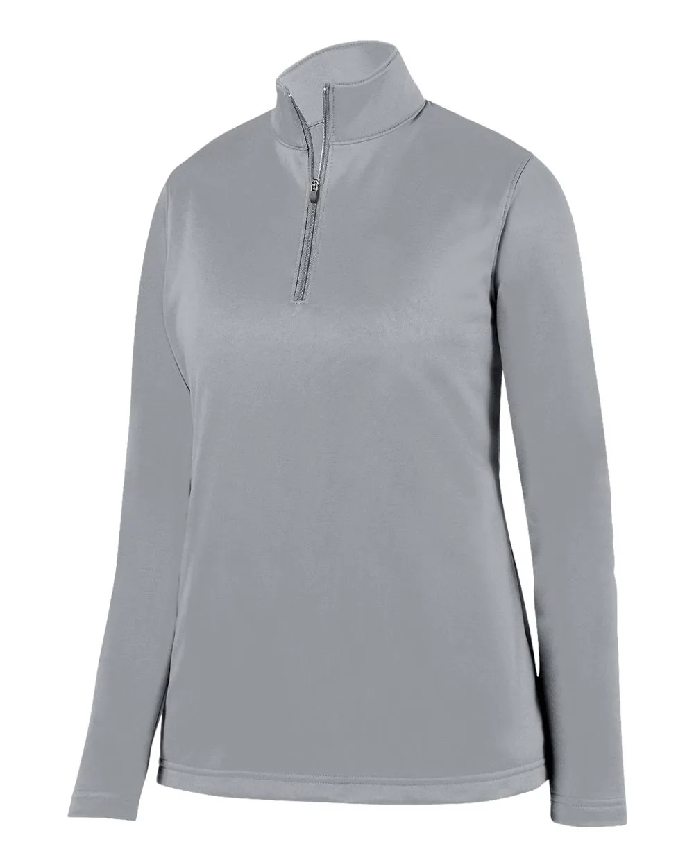 Augusta Sportswear 5509 Women's Wicking Fleece Quarter-Zip Pullover — blank fleece pullover, front view