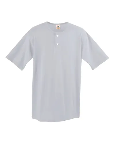 Augusta Sportswear 580 Men's Two-Button Baseball Jersey — blank t-shirt, front view