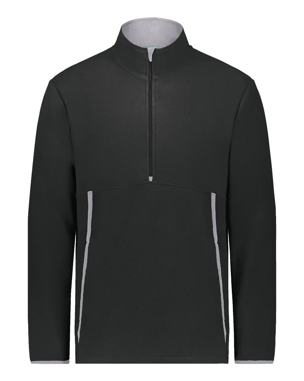 Augusta Sportswear 6855 Unisex Eco Revive™ Polar Fleece Quarter-Zip Pullover — blank fleece pullover, front view