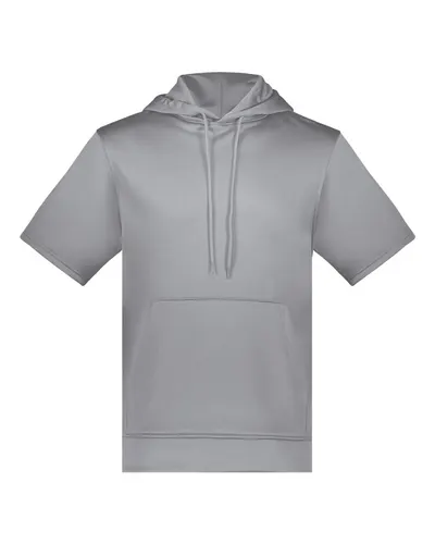 Augusta Sportswear 6871 Unisex Fleece Short Sleeve Hooded Pullover — blank hooded sweatshirt, front view