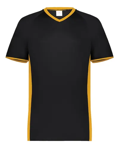 Augusta Sportswear 6908 Youth Cutter V-Neck Jersey — blank t-shirt, front view