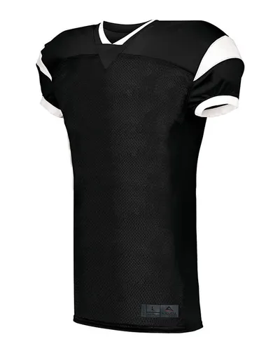 Augusta Sportswear 9583 Youth Slant Football Jersey — blank t-shirt, front view