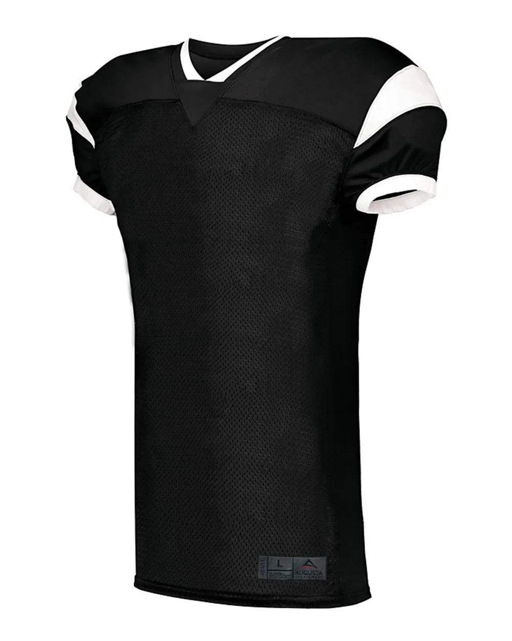 Augusta Sportswear 9583 Youth Slant Football Jersey — blank t-shirt, front view