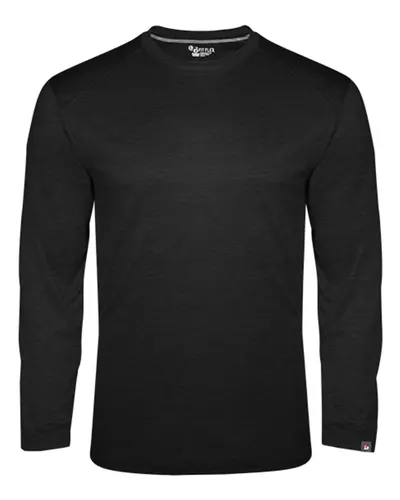 Badger 1001 Men's FitFlex Performance Long Sleeve T-Shirt — blank long sleeve tee, front view
