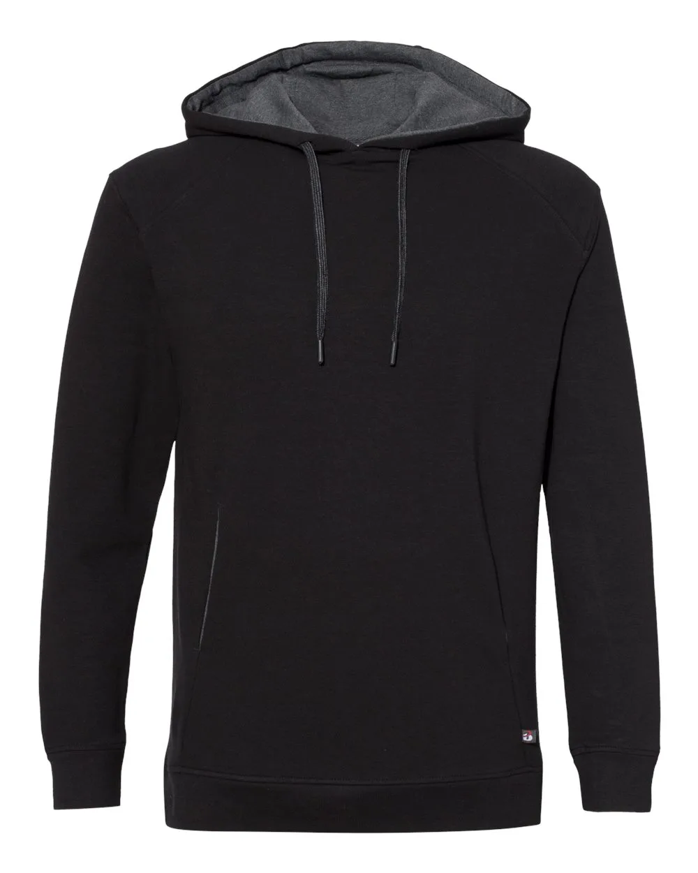 Badger 1050 Men's FitFlex French Terry Hooded Sweatshirt — blank hooded sweatshirt, front view