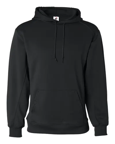 Badger 1454 Men's Performance Fleece Hooded Sweatshirt — blank hooded sweatshirt, front view