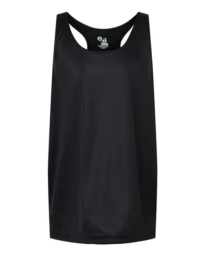 Badger 2166 Girls’ B-Core Racerback Tank Top — blank tank top, front view