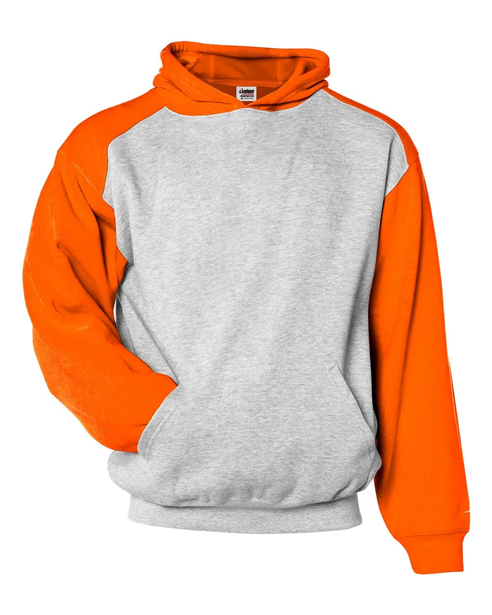 Badger 2449 Youth Sport Athletic Fleece Hooded Sweatshirt — blank hooded sweatshirt, front view