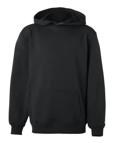Badger 2454 Youth Performance Fleece Hooded Sweatshirt — blank hooded sweatshirt, front view