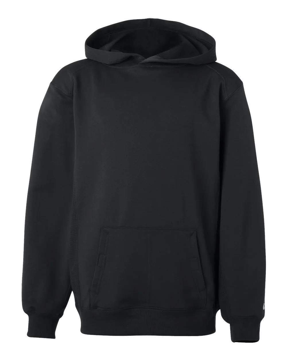 Badger 2454 Youth Performance Fleece Hooded Sweatshirt — blank hooded sweatshirt, front view
