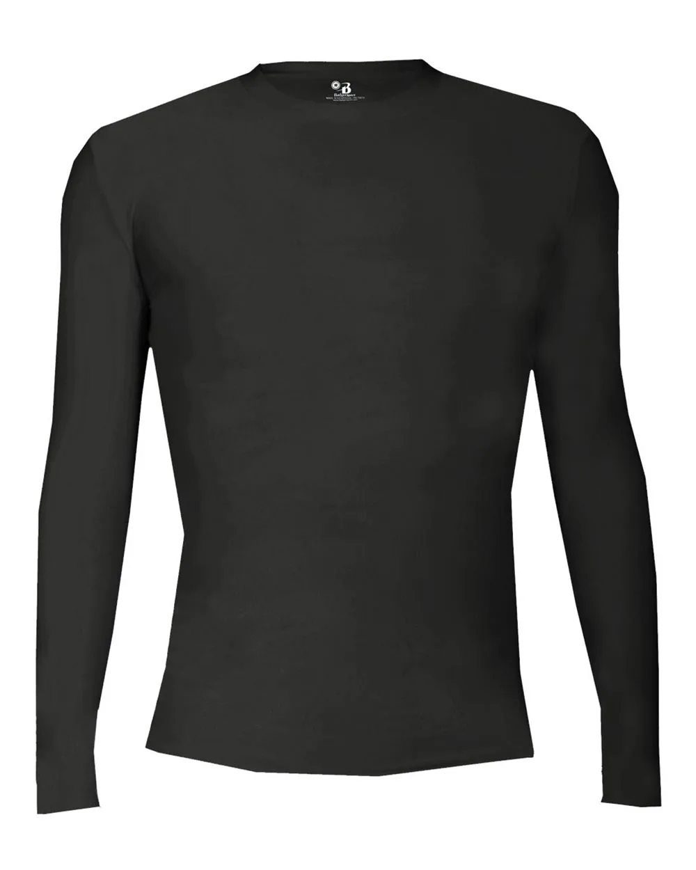 Badger 2605 Youth Pro-Compression Long Sleeve T-Shirt — blank long sleeve tee, front view
