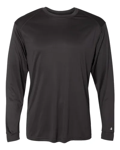 Badger 4004 Men's Ultimate SoftLock™ Long Sleeve T-Shirt — blank long sleeve tee, front view