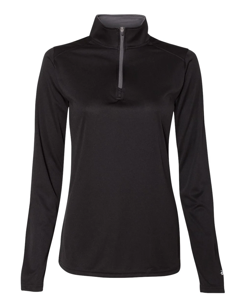 Badger 4103 Women’s B-Core Quarter-Zip Pullover — blank garment, front view