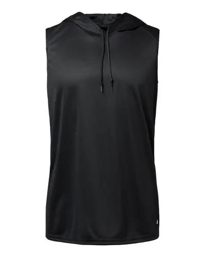 Badger 4108 Men's B-Core Sleeveless Hooded T-Shirt — blank hooded sweatshirt, front view