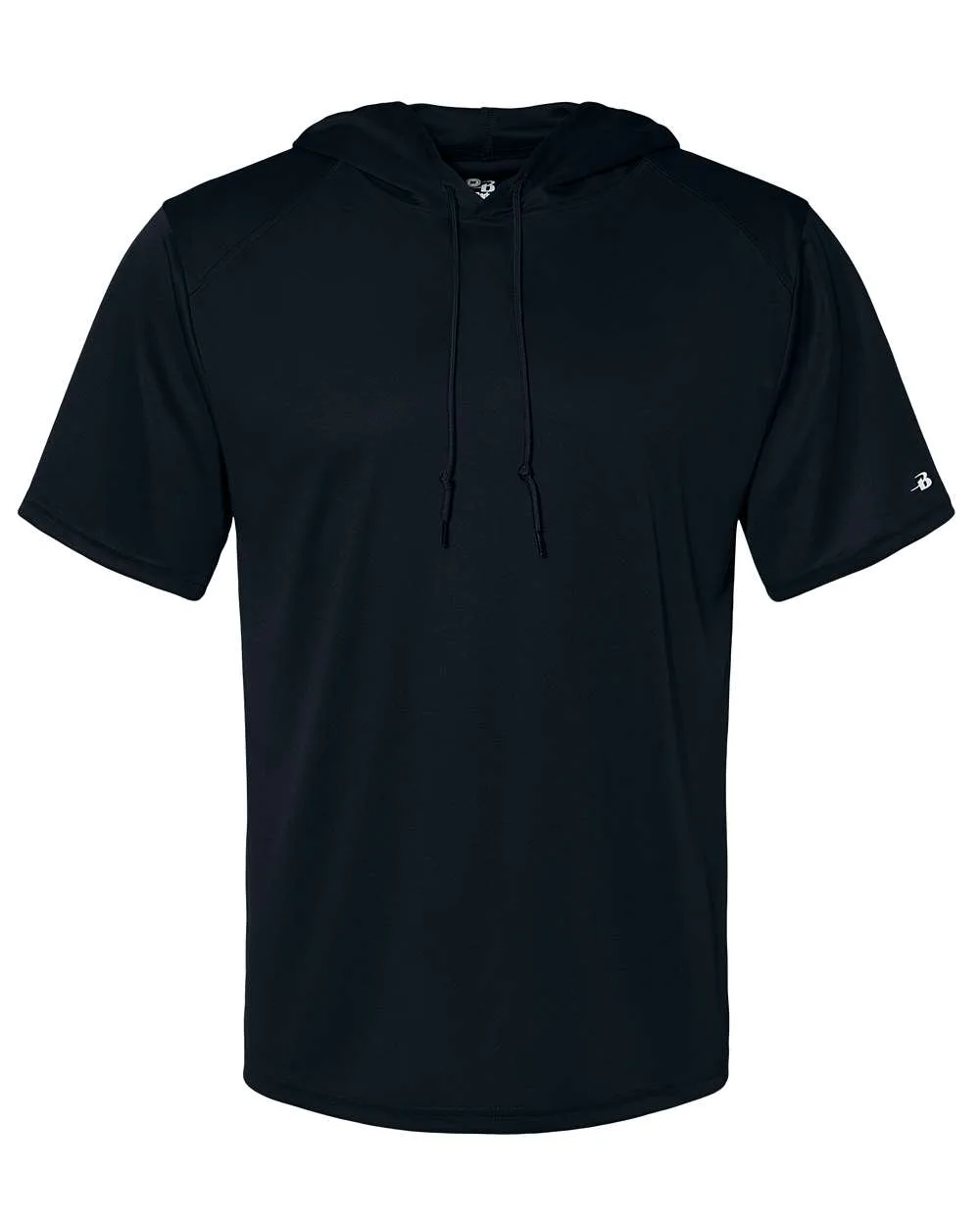 Badger 4123 Men's B-Core Hooded T-Shirt — blank hooded sweatshirt, front view