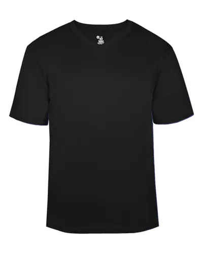 Badger 4124 Men's B-Core V-Neck T-Shirt — blank t-shirt, front view
