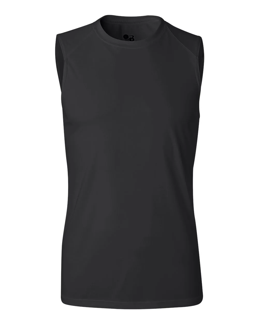 Badger 4130 Men's B-Core Sleeveless T-Shirt — blank tank top, front view