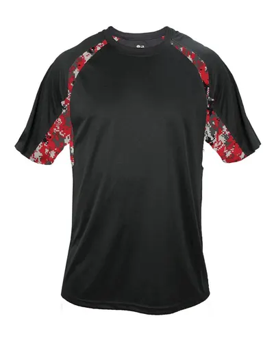 Badger 4140 Men's Hook Digital T-Shirt — blank t-shirt, front view