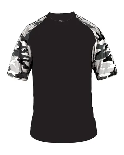 Badger 4141 Men's Camo Sport T-Shirt — blank t-shirt, front view