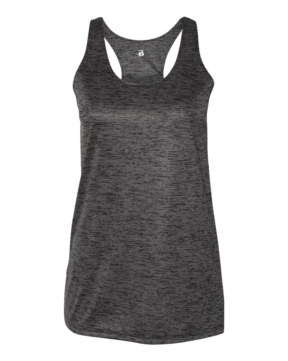 Badger 4161 Women's Tonal Blend Racerback Tank Top — blank tank top, front view