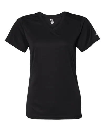Badger 4162 Women’s B-Core V-Neck T-Shirt — blank t-shirt, front view
