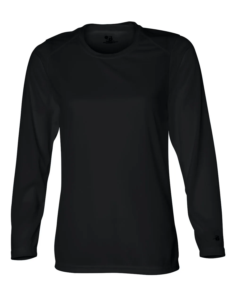 Badger 4164 Women's B-Core Long Sleeve T-Shirt — blank long sleeve tee, front view