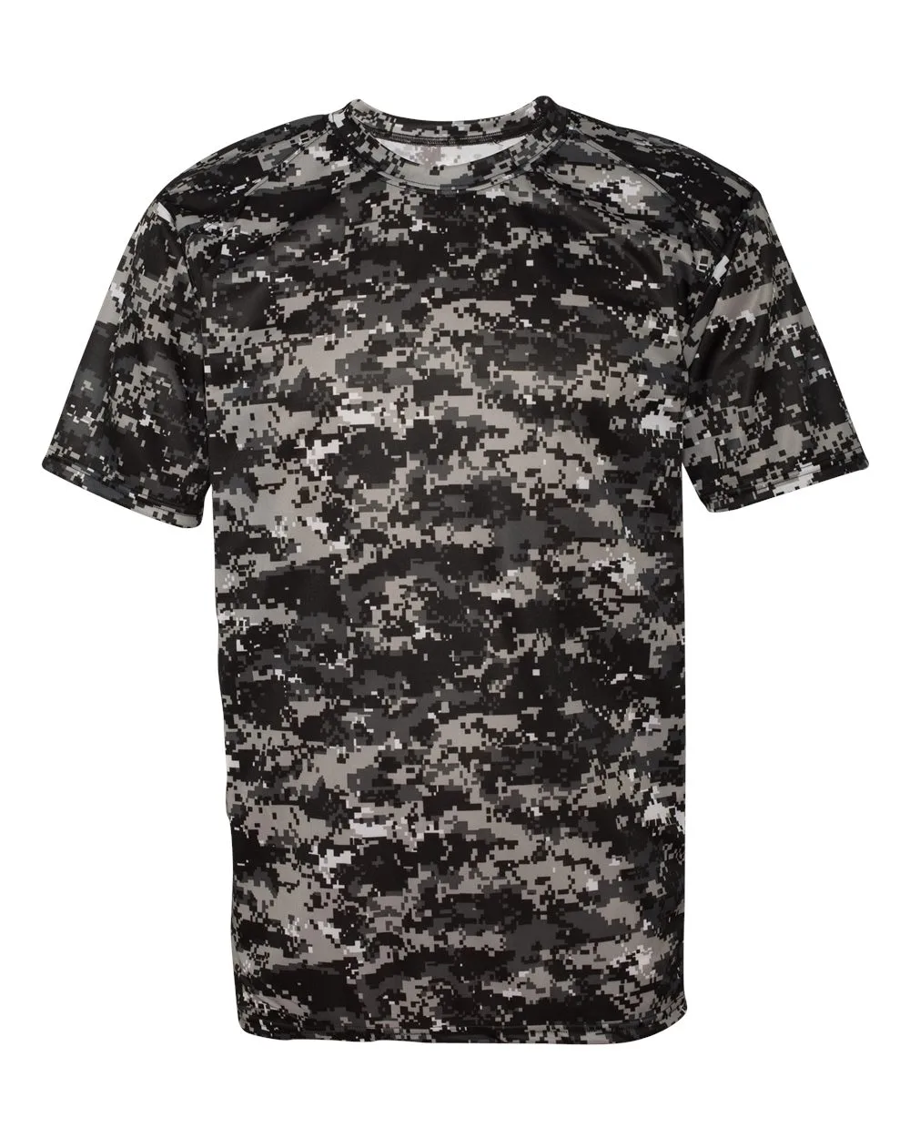 Badger 4180 Men's Digital Camo T-Shirt — blank t-shirt, front view