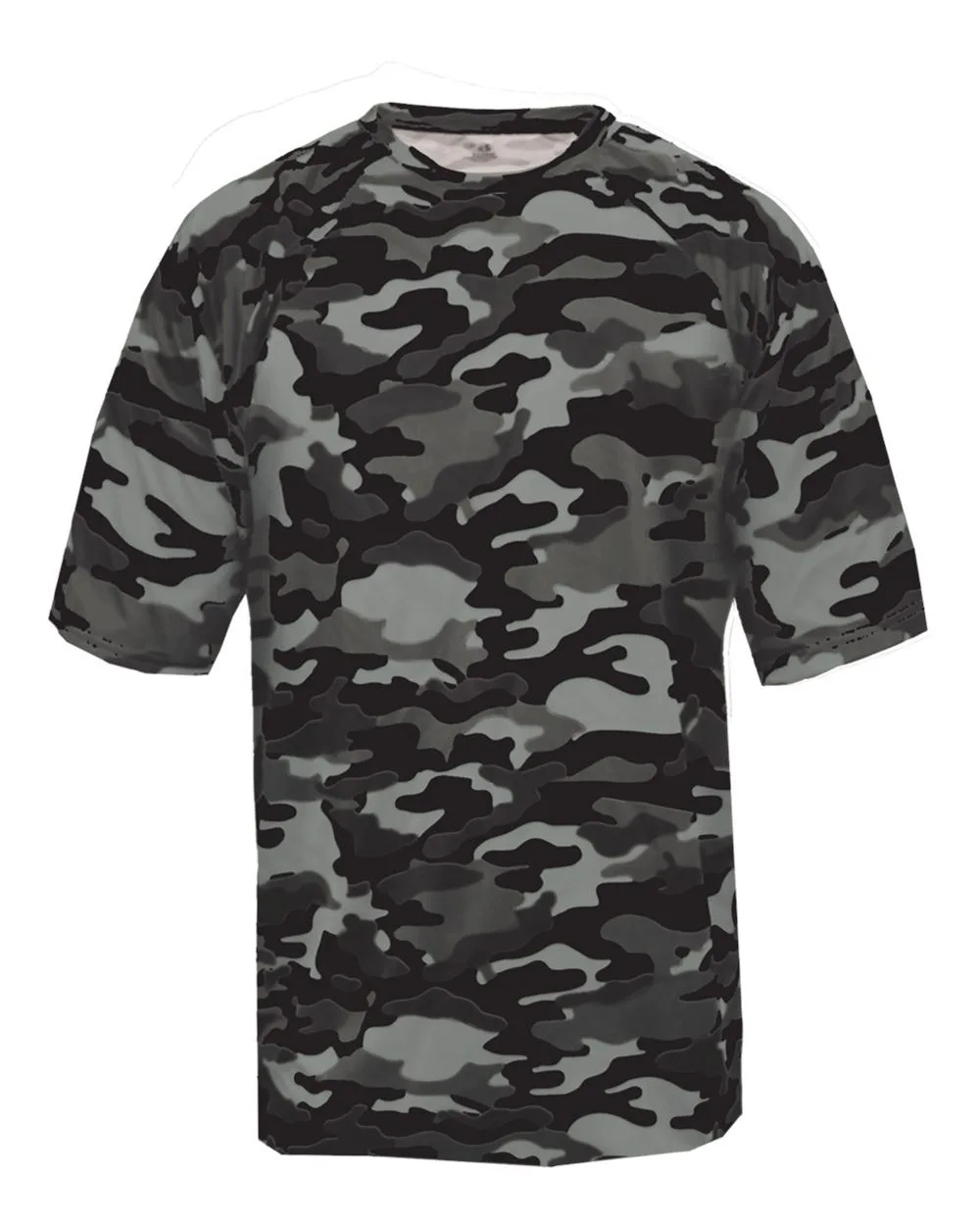 Badger 4181 Men's Camo T-Shirt — blank t-shirt, front view