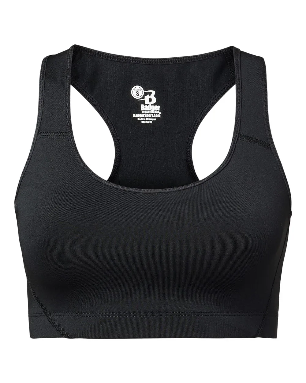 Badger 4636 Women's B-Sport Bra Top — blank garment, front view