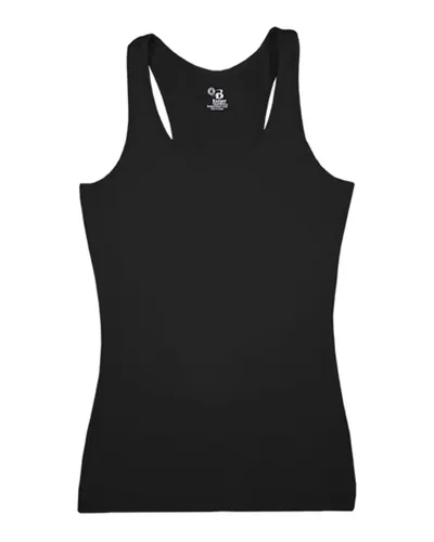 Badger 4666 Women's Pro-Compression Racerback — blank garment, front view
