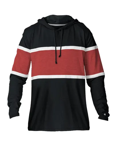 Badger 4981 Unisex United Hooded T-Shirt — blank hooded sweatshirt, front view