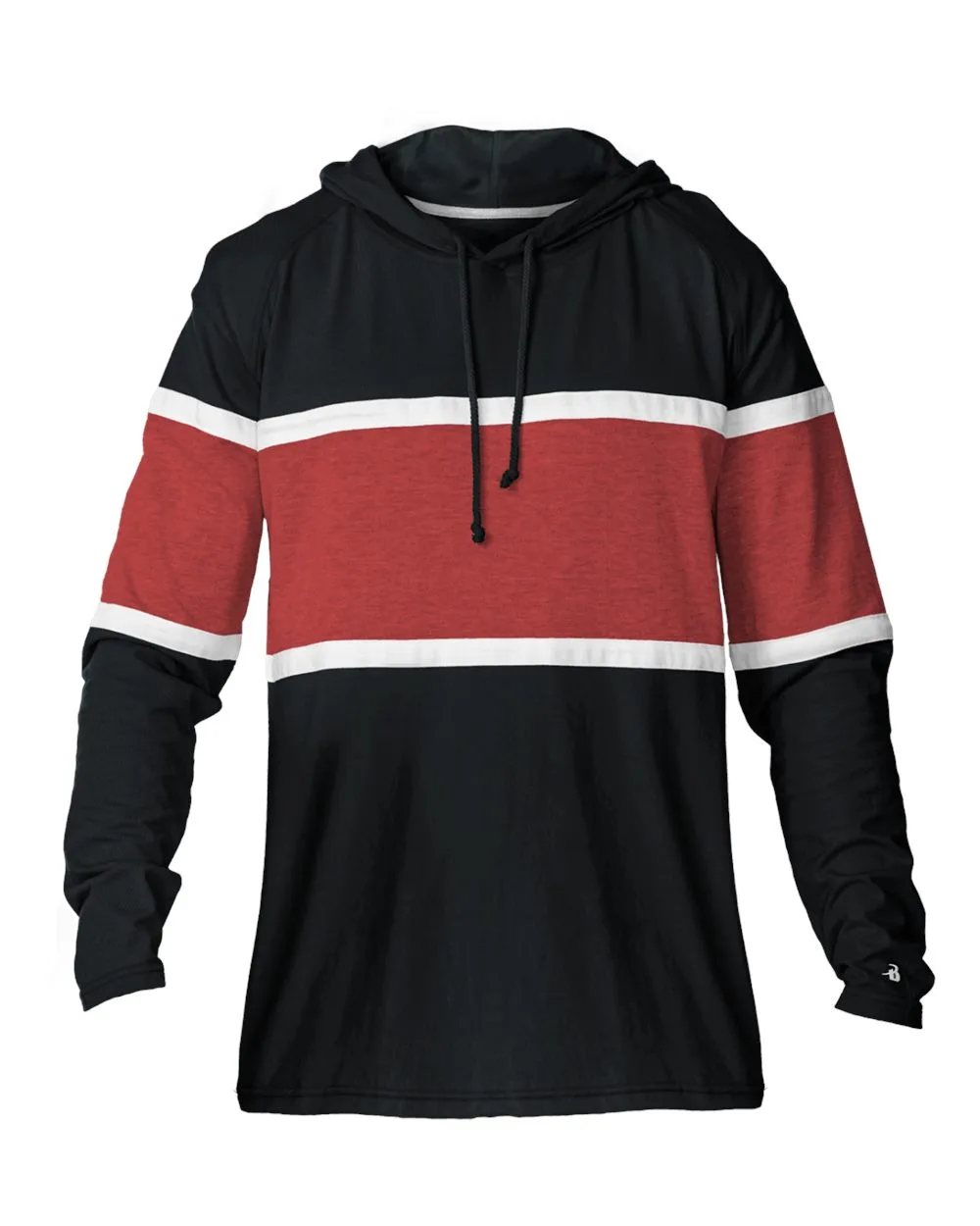Badger 4981 Unisex United Hooded T-Shirt — blank hooded sweatshirt, front view