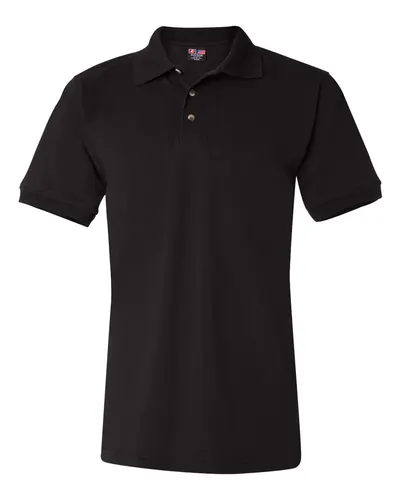 Bayside 1000 Unisex USA-Made Polo — blank polo, front view