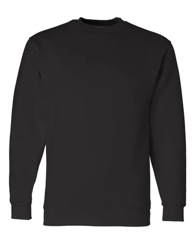Bayside 1102 Unisex USA-Made Crewneck Sweatshirt — blank crewneck sweatshirt, front view