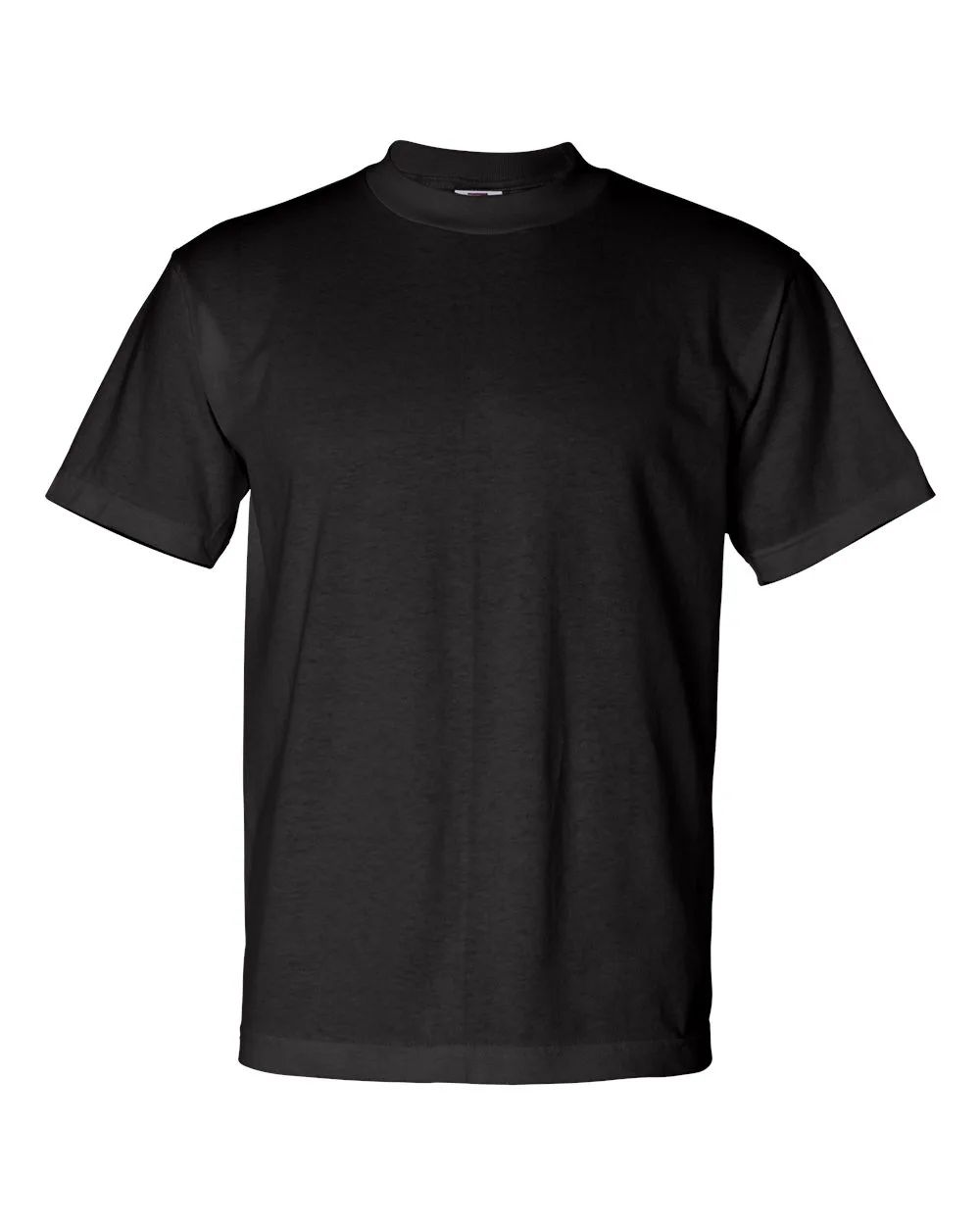 Bayside 1701 Unisex USA-Made 50/50 T-Shirt — blank t-shirt, front view