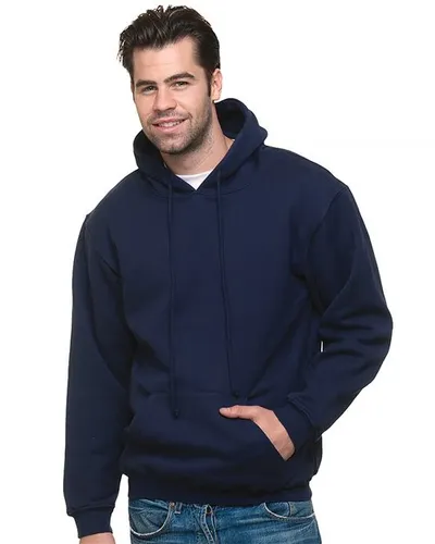 Bayside 2160 Unisex Union-Made Hooded Sweatshirt — blank hooded sweatshirt, front view