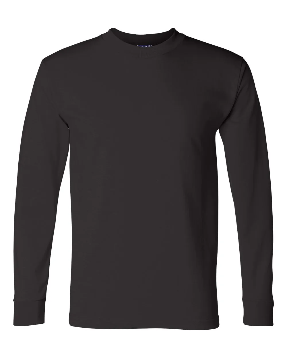 Bayside 2955 Unisex Union-Made Long Sleeve T-Shirt — blank long sleeve tee, front view
