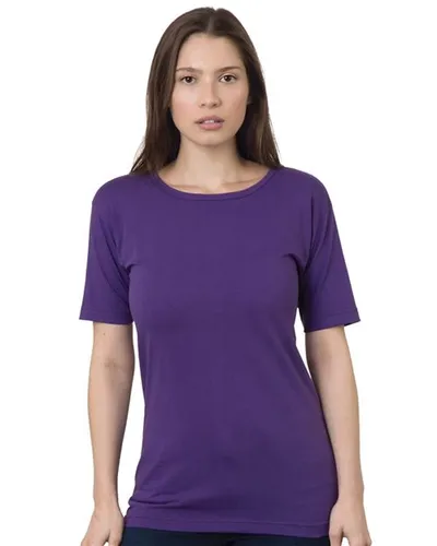 Bayside 3300 Women's USA-Made Scoop Neck T-Shirt — blank t-shirt, front view