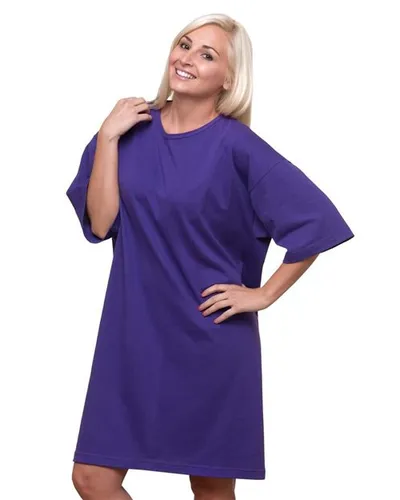 Bayside 3303 Women's USA-Made Scoop Neck Cover-Up — blank garment, front view