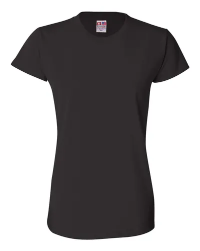 Bayside 3325 Women's USA-Made T-Shirt — blank t-shirt, front view