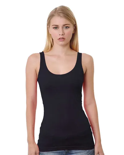 Bayside 3410 Women's USA-Made Tank Top — blank tank top, front view