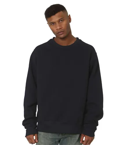 Bayside 4025 Unisex USA-Made Super Heavy Oversized Crewneck Sweatshirt — blank crewneck sweatshirt, front view